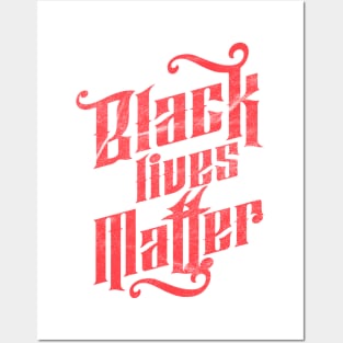 Black Lives Matter Red Posters and Art